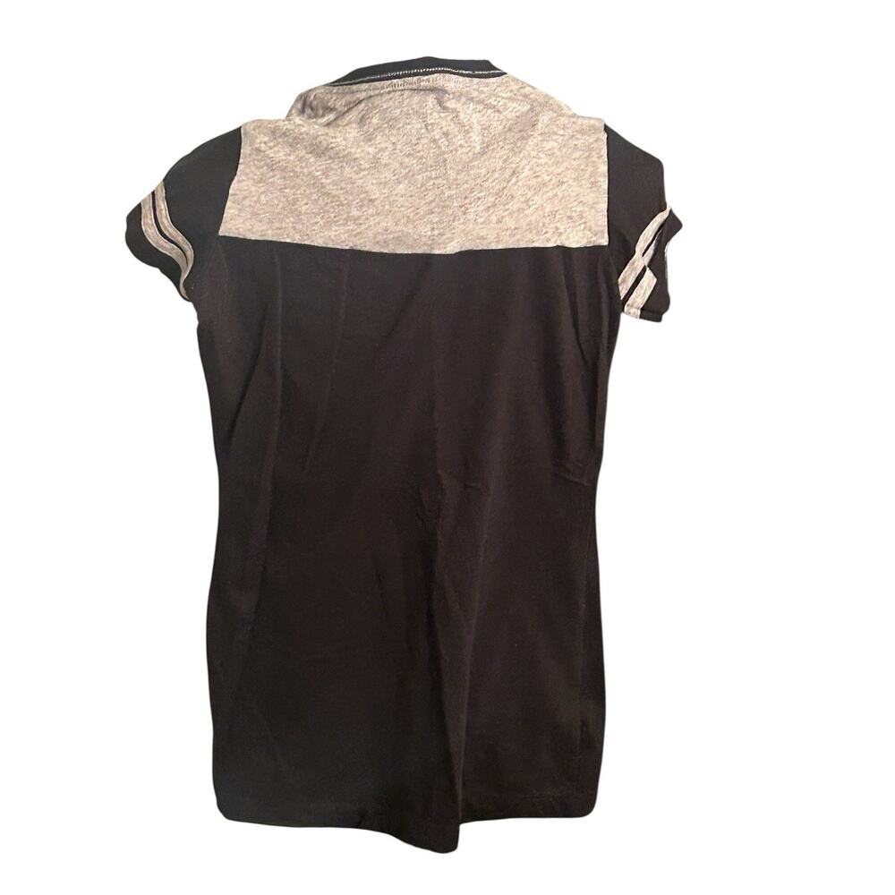 Carolina Panthers NFL Women’s XS Shirt With Panther‎ Head Black Gray Blue White - Picture 5 of 7